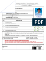 Exam Form Application of Candidate For