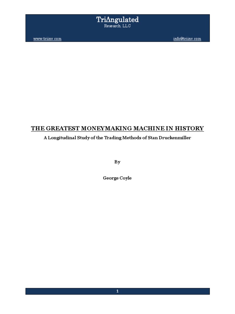 The Greatest Moneymaking Machine in History | PDF | Technical Analysis |  George Soros