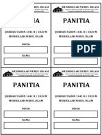 ID Card Panitia Idul Adha