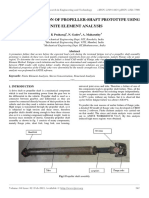 Failure Prediction of Propeller-Shaft Prototype Using Finite Element Analysis