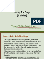Documents - Pub - Hemp For Dogs 1 Slide Terry Talks Nutrition Hemp Is Safe and Effective For Dogs