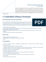 L1 Embedded Software Developer