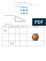 Examen de Geometría Grado 9