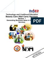 Beauty Care (Nail Care) Services: Technology and Livelihood Education