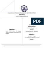 Bangabandhu Sheikh Mujibur Rahman Maritime University: Assignment MPSM514: Maritime Economics