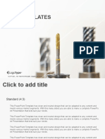 Milling Machine Industry PowerPoint Templates Standard