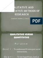 Qualitative and Quantitative Methods of Research