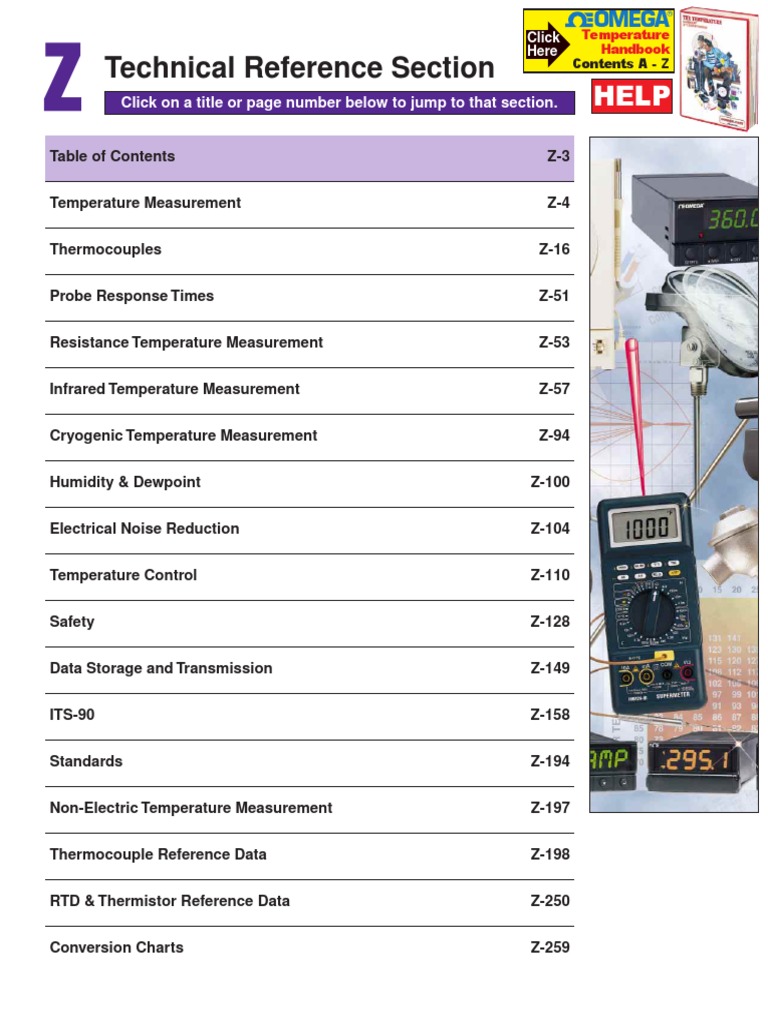 Omega-Technical Reference | PDF | Thermocouple | Analog To Digital ...