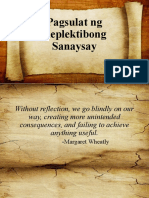 1 Pagsulat NG Replektibong Sanaysay