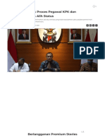 Fungsi Rechterlijk Proces Pegawai KPK Dan Konstitusionalitas Alih Status