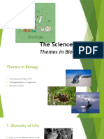 The Science of Life: Themes in Biology