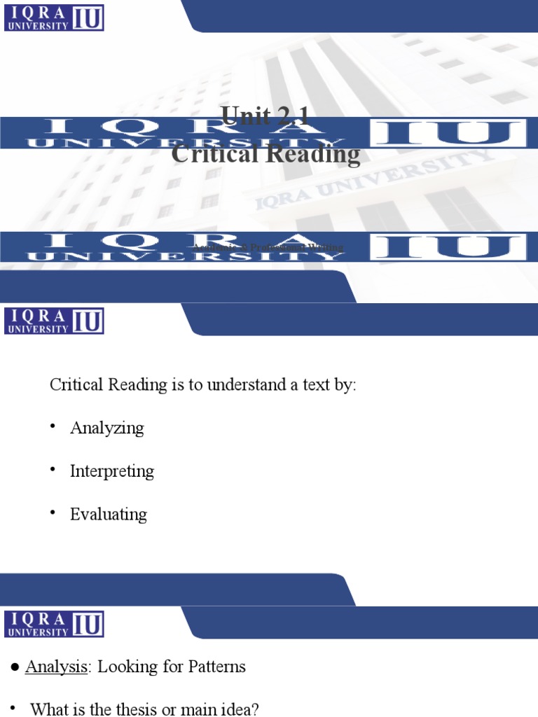 Critical Reading and Inference Strategies | PDF | Career & Growth