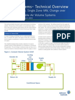 Ducted Systems-Technical Overview: Constant Volume, Single Zone VAV, Change Over Bypass and Variable Air Volume Systems