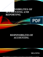 Responsibilites of Accounting and Reporting