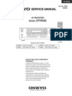 Onkyo HTR 430 Service Manual