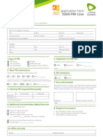 ISDN PRI Application Form