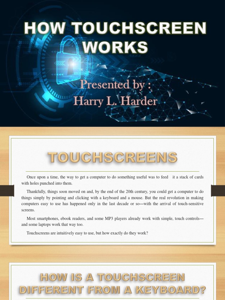 Understanding Touchscreen Technology | PDF | Touchscreen | Computer ...