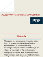 Allelopathy and Weed Mangement