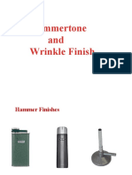 Hammertone and Wrinkle Finish