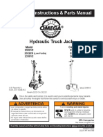 Operating Instructions & Parts Manual: Hydraulic Truck Jack