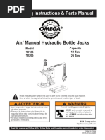 Operating Instructions & Parts Manual: Air/ Manual Hydraulic Bottle Jacks