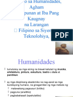 Filipino sa Humanidades, Agham at Siyensya, Teknolohiya,