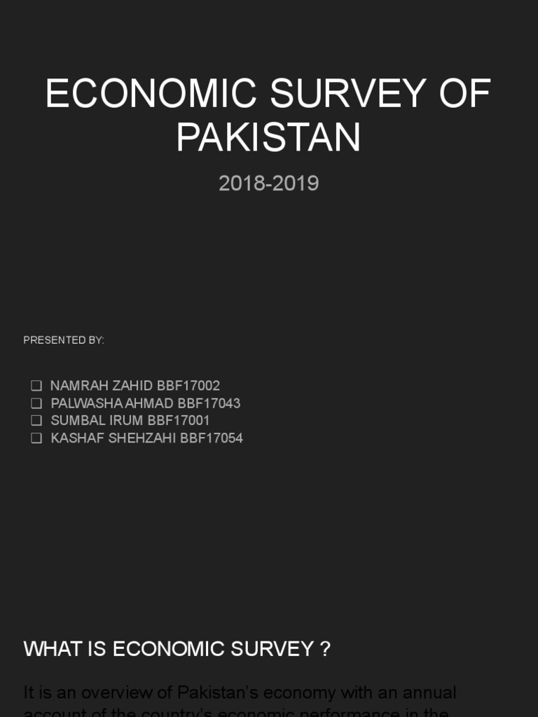 Economic survey of pakistan pdf economic growth subsidy