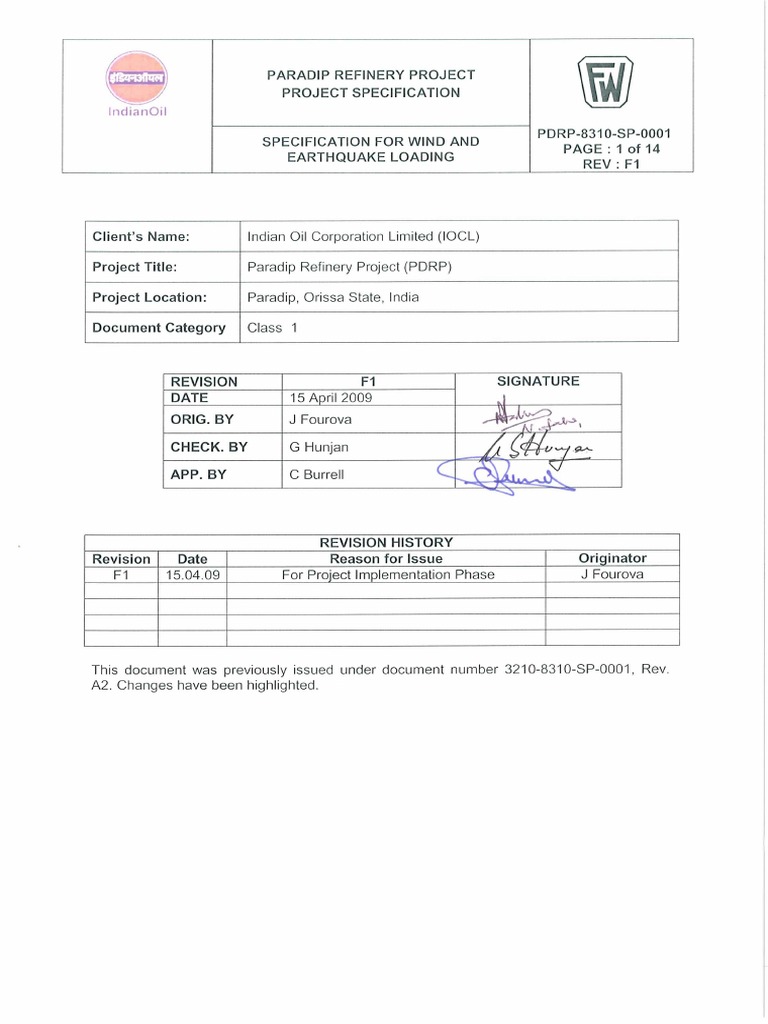 PDRP 8310 SP 0001 - Rev - F1 | PDF