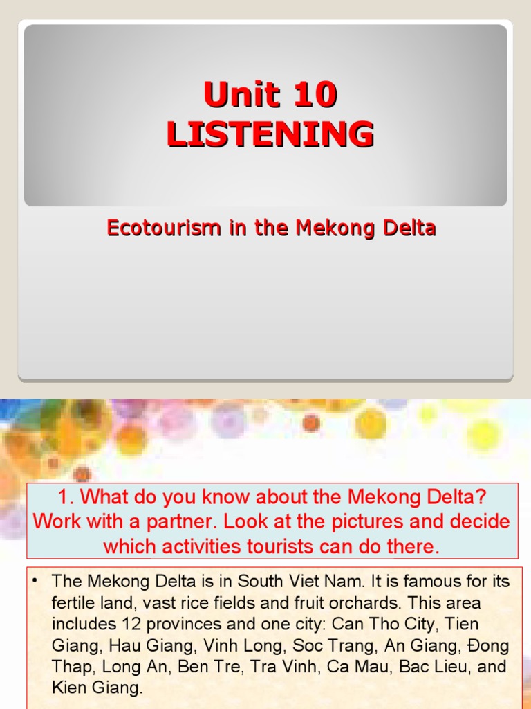 eco tourism listening answers
