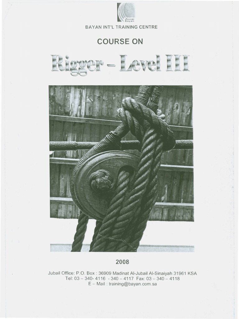Rigger Level III PDF
