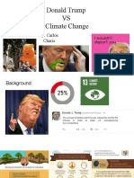 Donald Trump VS Climate Change: By: Carlos Charis