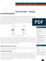 DIAC and TRIAC - Working, Operation & Construction