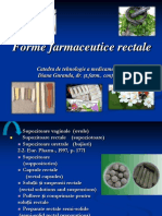 Forme Farmaceutice Rectale: Catedra de Tehnologie A Medicamentelor Diana Guranda, Dr. ȘT - Farm., Conf - Univ