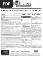 Petites Affiches - Annonces Légales - 2015-04-08