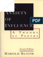 The Anxiety of Influence a Theory of Poetry by Harold Bloom