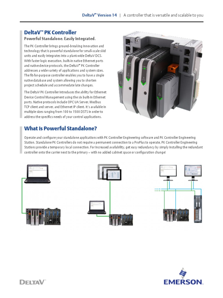 Deltav PK Controller Brochure PDF Computer Science
