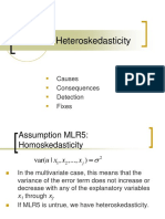 Lecture 8: Heteroskedasticity: Causes Consequences Detection Fixes