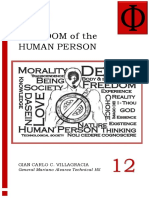 MODULE-7.1 Freedom of The Human Person