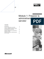 Módulo 1: Preparar La Administración de Un Servidor: Contenido