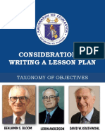 Consideration in Writing A Lesson Plan