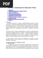 Desafios y Fundamentos de Educacion Virtuall