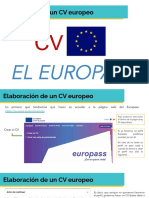 Elaboración de Un CV Europeo (Europass) - Instrucciones