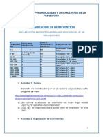 Sesión 4. Responsabilidades y Organización de La Prevención