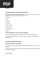 1.2 Characteristics of 21st Century Assessment: Cpe 106 Content