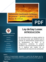 Laboratorio Química Ley de Gay Lussac