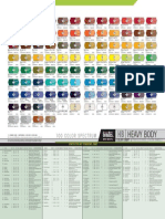 Pigment colors and lightfastness guide
