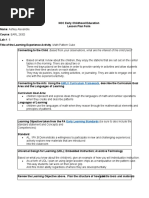 Math Game Lesson Plan | Pdf | Differentiated Instruction | Curriculum