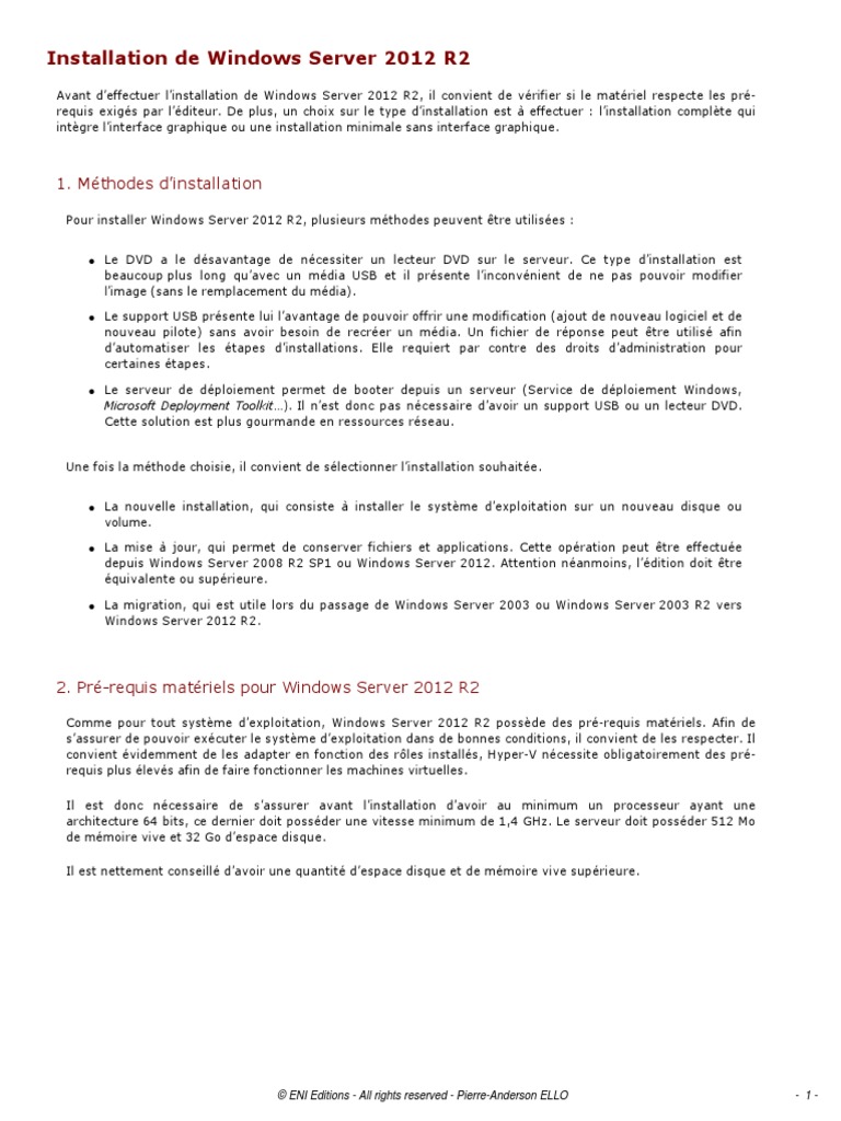 22.installation de Windows Server 2012 R2 | PDF | Windows Server 2003 ...