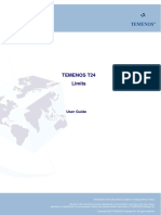 Temenos T24 Limits: User Guide