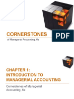 Cornerstones: of Managerial Accounting, 6e